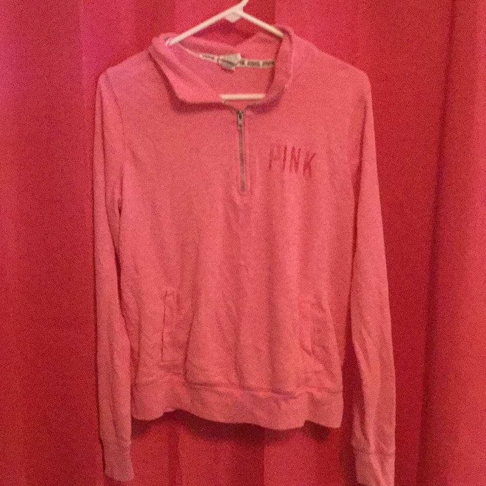 Pink Victoria secret quarter zip